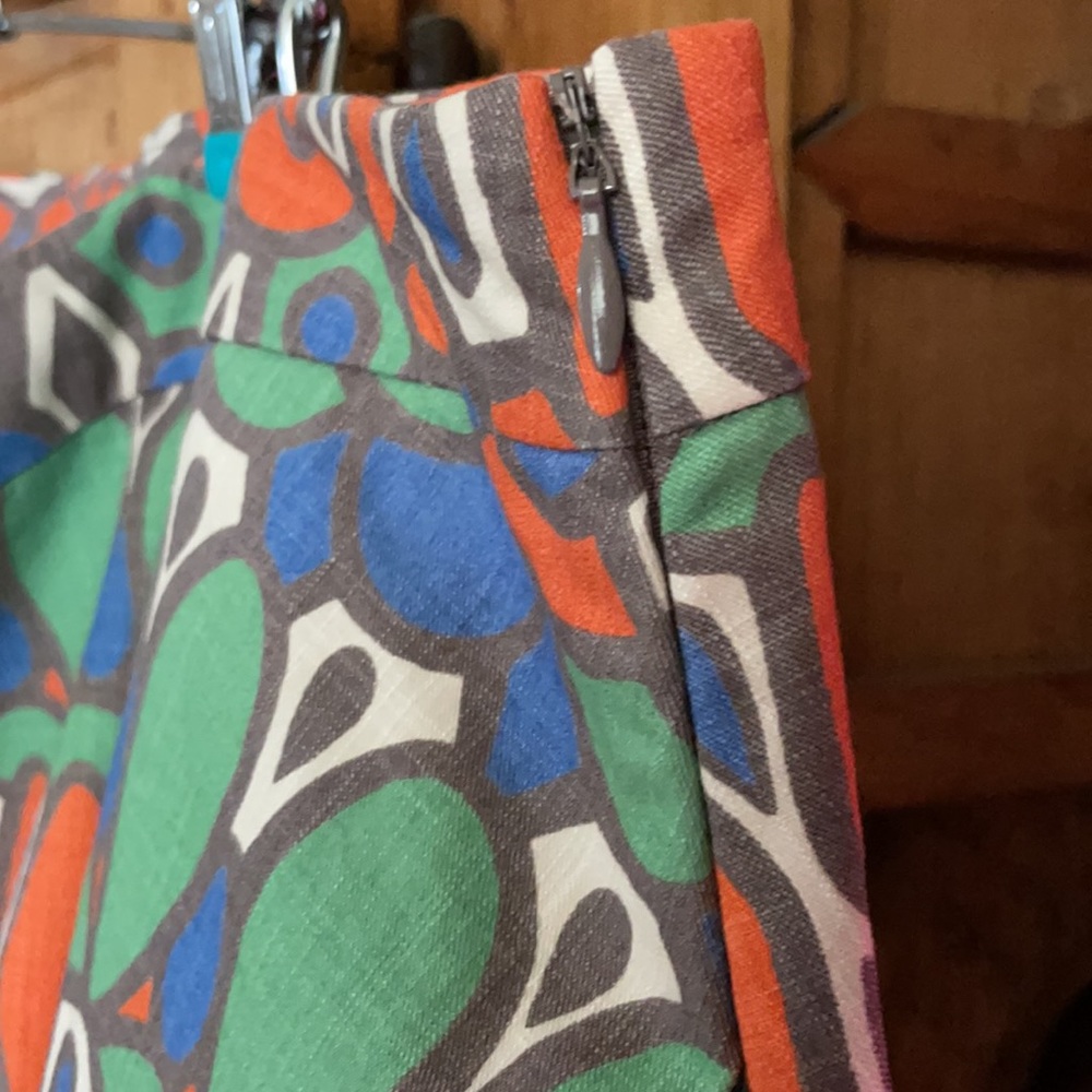 Boden Multicolor A-Line Pocket Skirt Size 14 - Picture 3 of 5